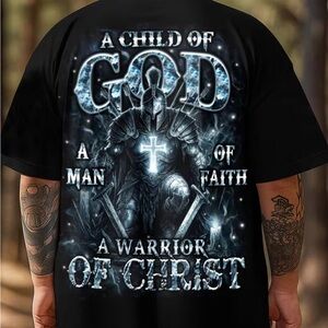 Black Graphic Men's Shirt